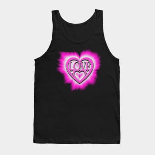 Pink hearts Tank Top